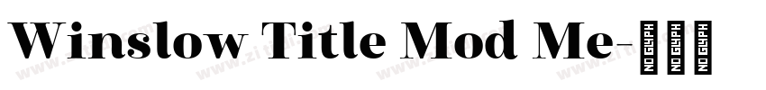 Winslow Title Mod Me字体转换 Winslow Title Mod Me字体转换